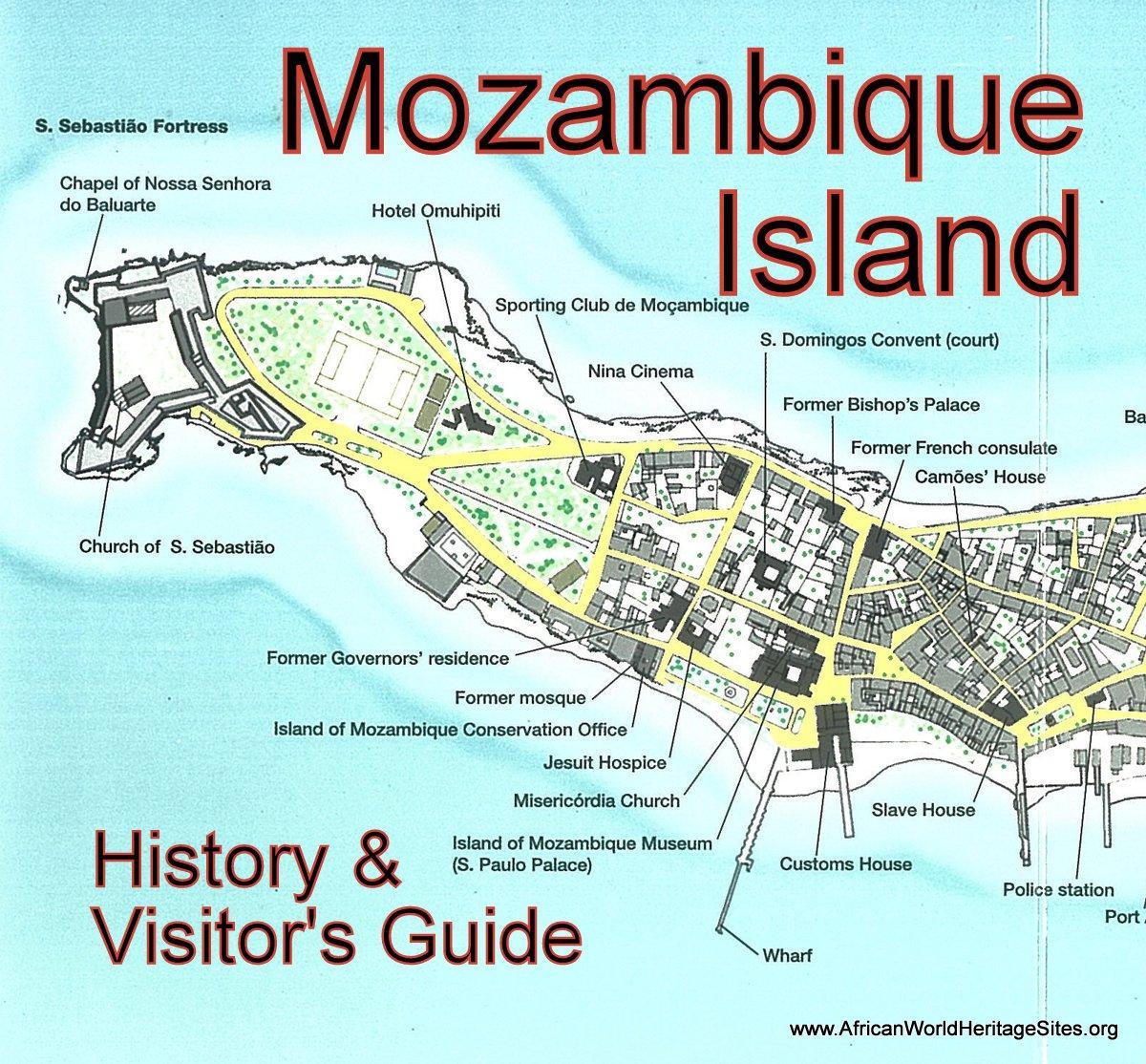 mapa da ilha de Moçambique