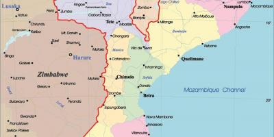 Moçambique no mapa